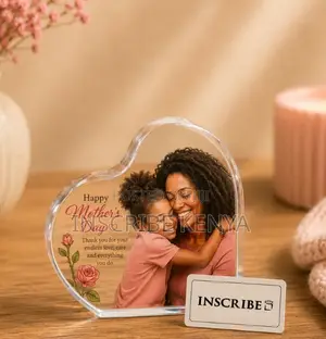 Crystal Heart Mother’S Day Plaque – Personalized Crystal Gift for Mum