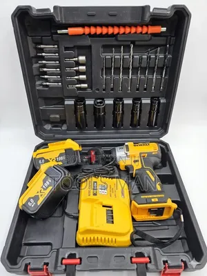 Dewalt Cordless Impact Wrench + Drill Kit With 2 Batteries.