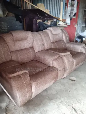 Brown Semi Recliner Sofa Seat