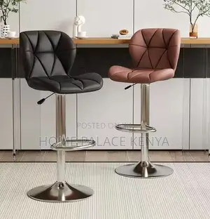 Bar Stool: Modern Swivel Bar Chair With Hydraulic Lift Base