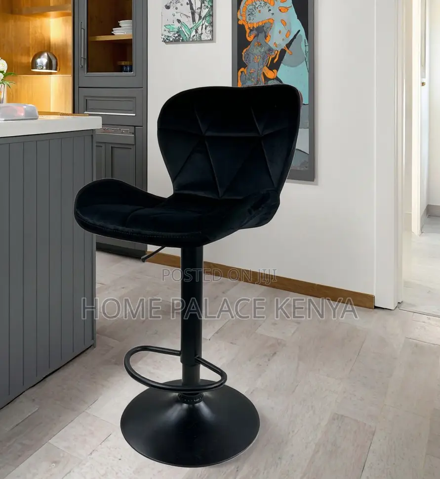 Bar Stool: Modern Swivel Bar Chair With Hydraulic Lift Base