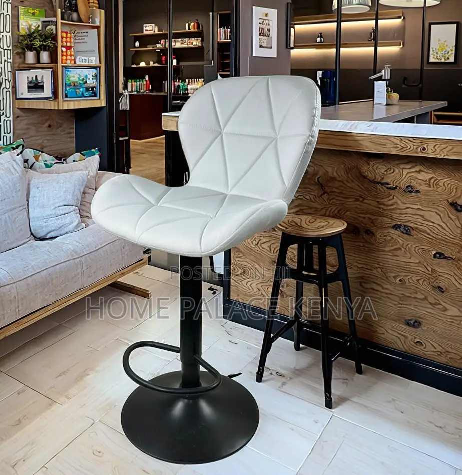 Bar Stool: Modern Swivel Bar Chair With Hydraulic Lift Base