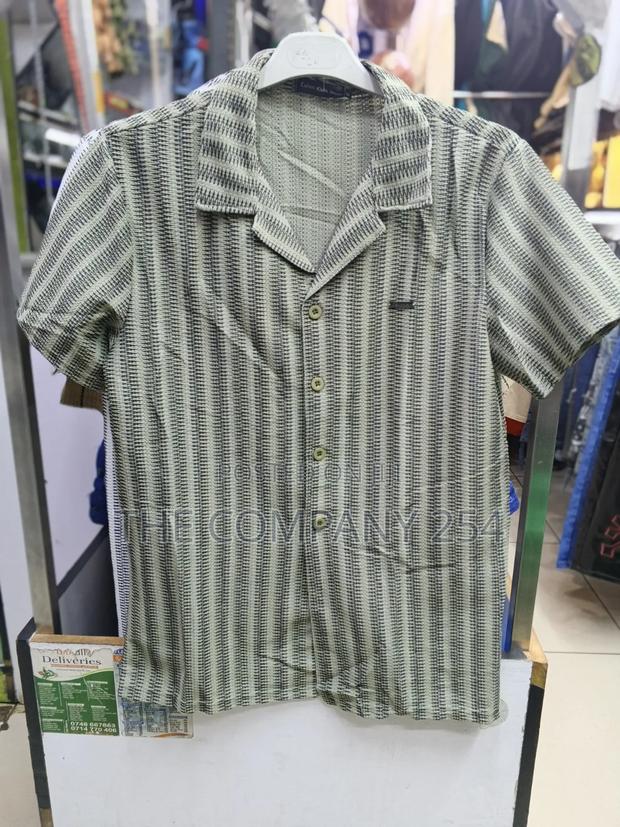 Quality Casual Men Cuban Knitted Collar Shorts Available - thumbnail 2