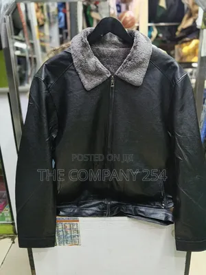 Quality Casual Men Warm Collar Leather Jacket Available