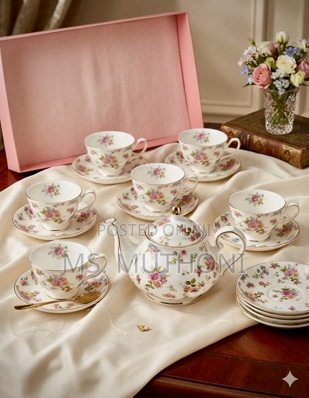 13 PCS Bone China Tea Gift  Set* - thumbnail 2
