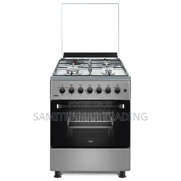 Mst58u31e3slem Mika Standing Cooker, 58x58cm, 3gas+1 Rapid Hot Plate