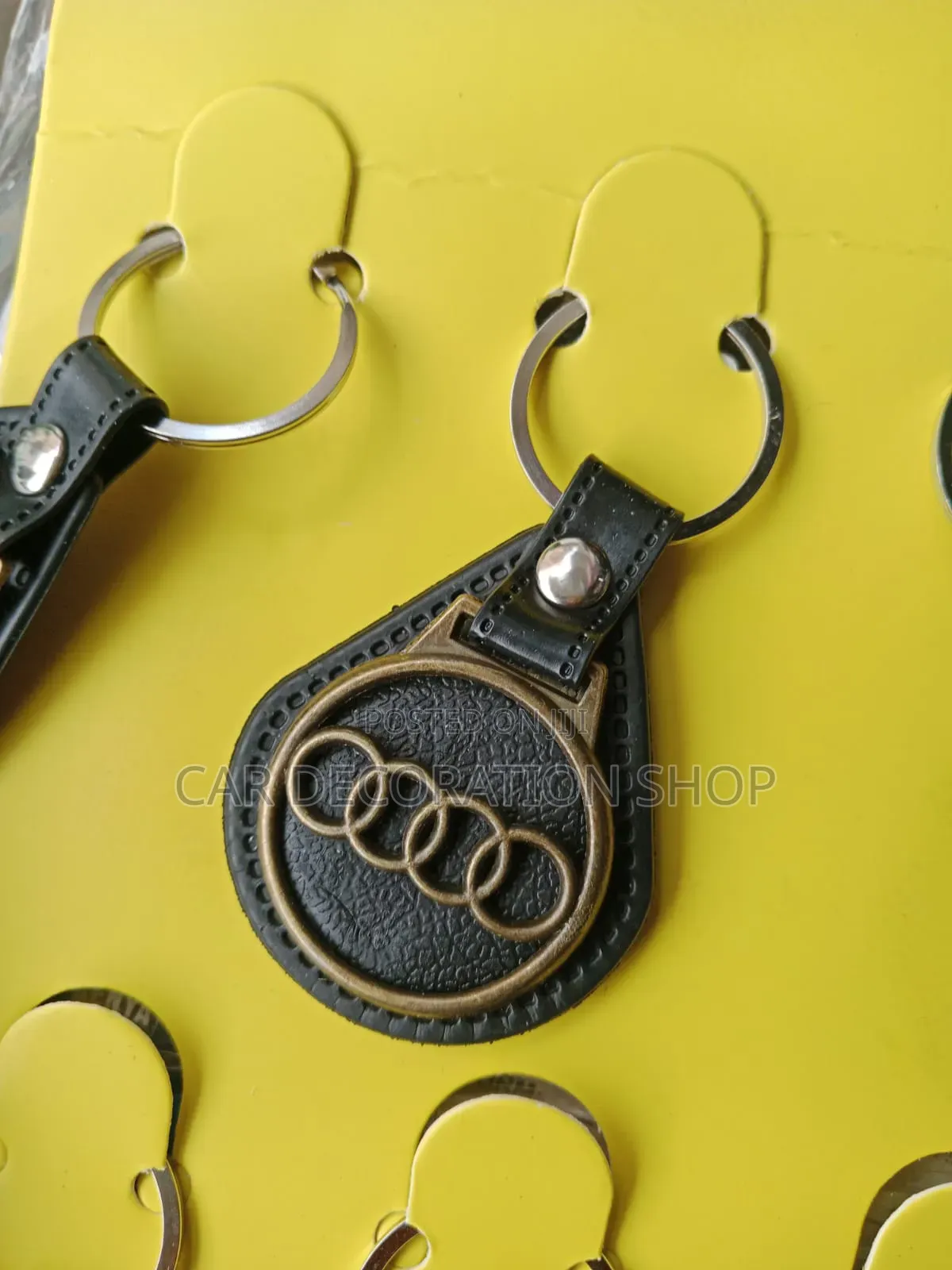 Audi Leather Key Ring Holder Strap