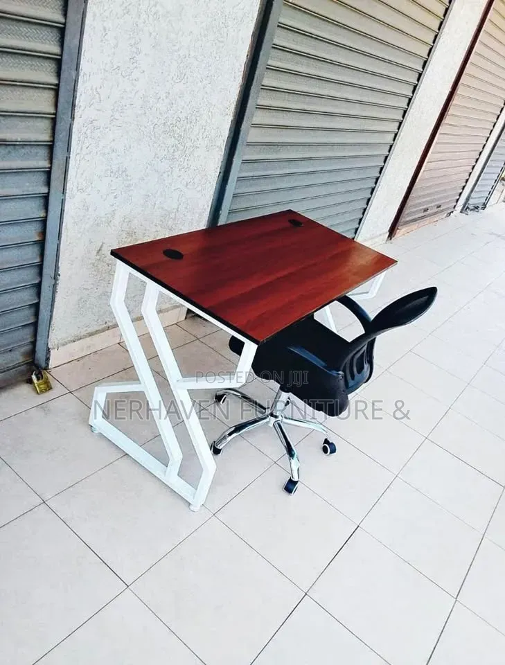 Office Metallic Study Desk - Modern Workspace Table