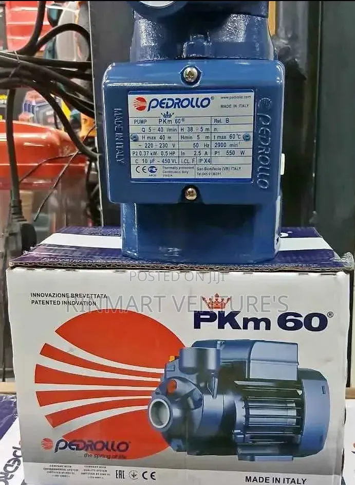 Certified Pedrollo Water Pump 0.5hp