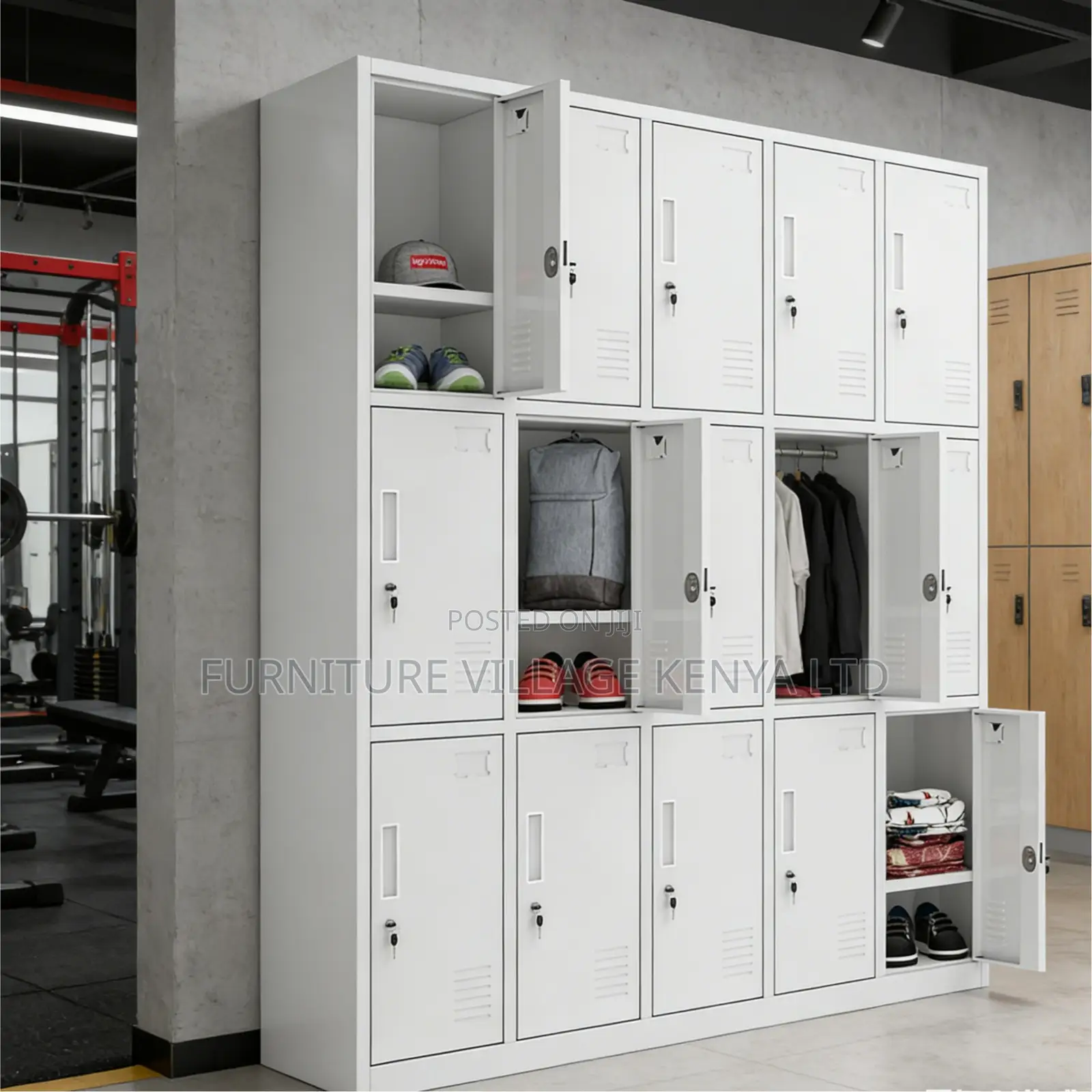 12-Door's Secured Metallic Filling Locker Cabinet