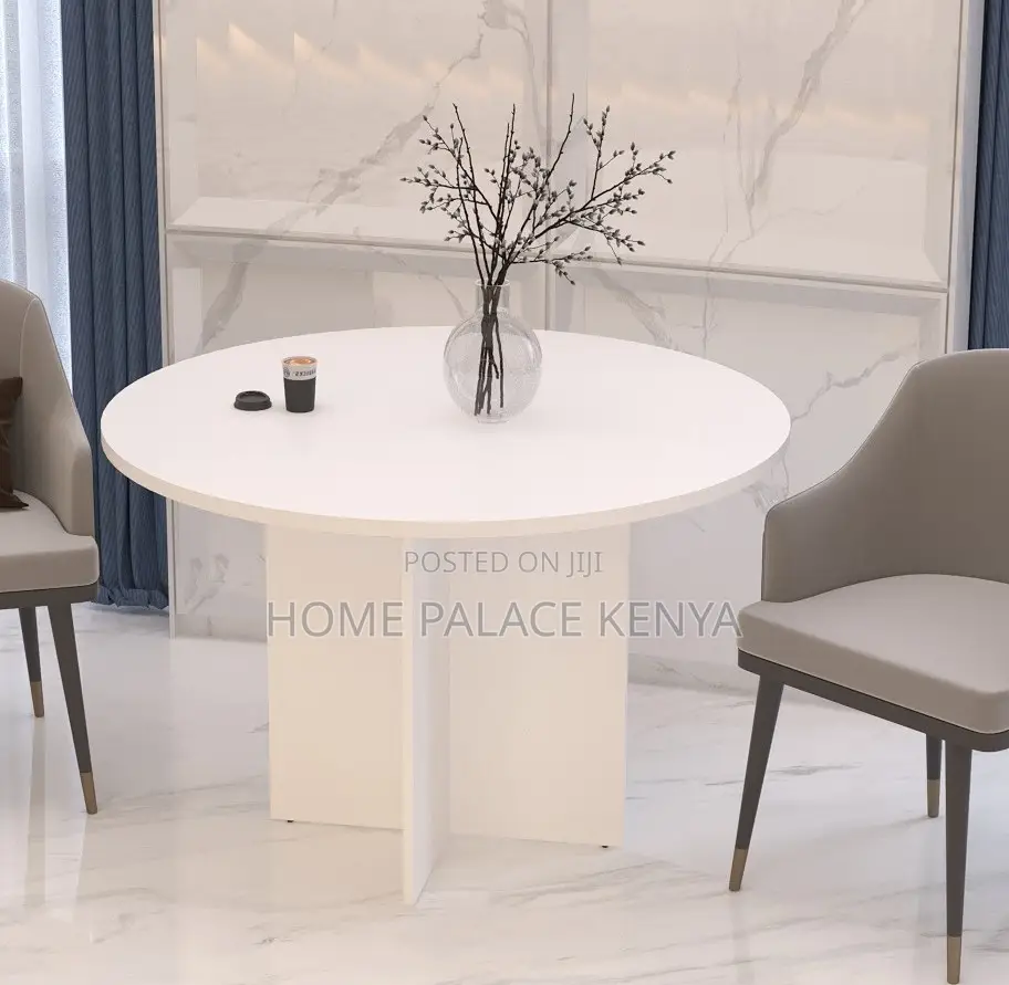 Dining Table: 4 Seater Round Wooden Dining Table