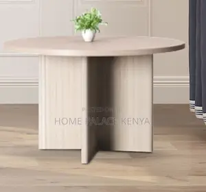 Dining Table: 4 Seater Round Wooden Dining Table