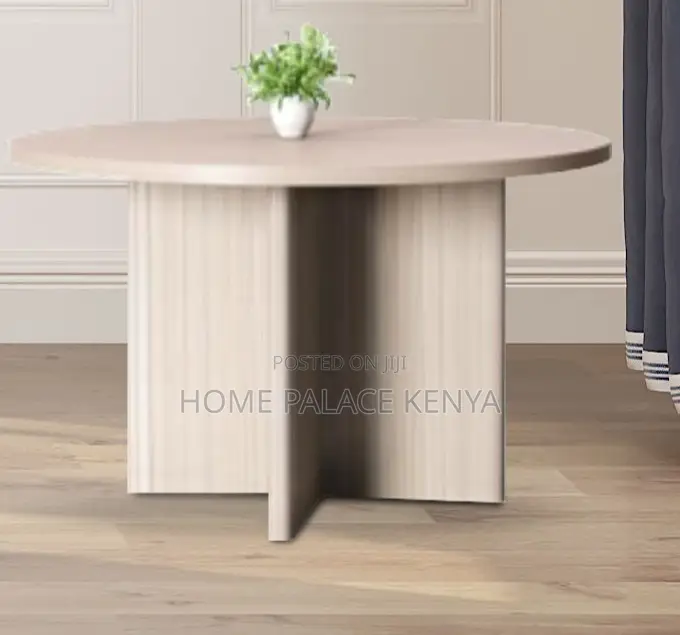Dining Table: 4 Seater Round Wooden Dining Table