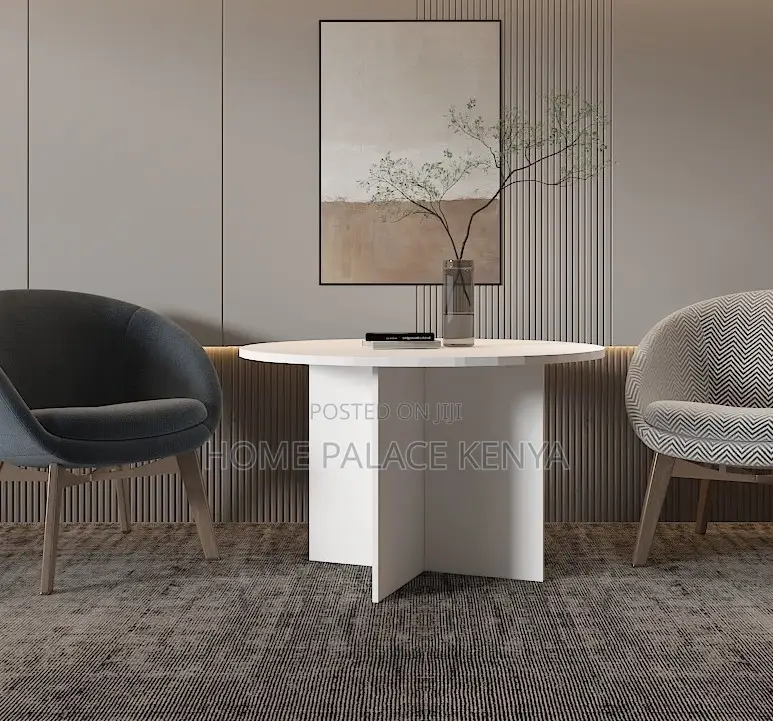 Dining Table: 4 Seater Round Wooden Dining Table