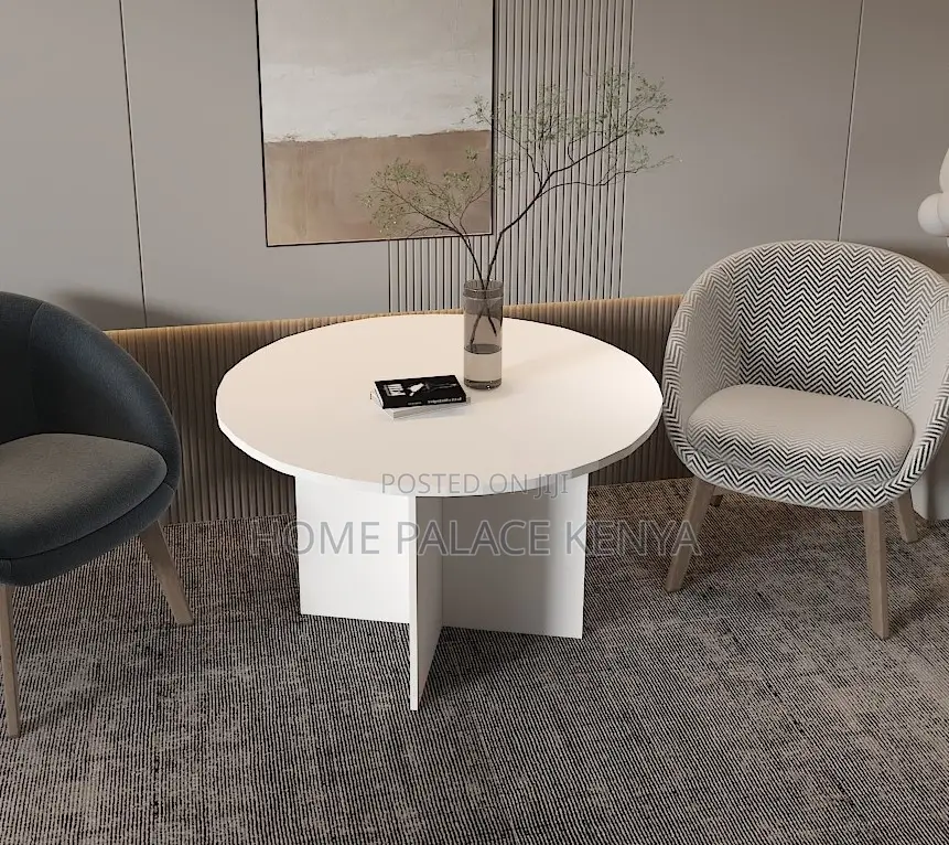 Dining Table: 4 Seater Round Wooden Dining Table