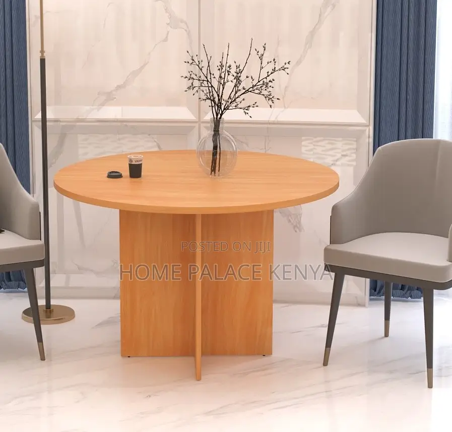 Dining Table: 4 Seater Round Wooden Dining Table