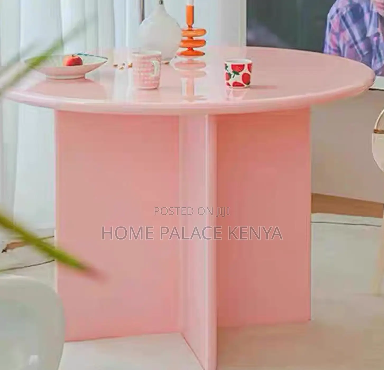 Dining Table: 4 Seater Round Wooden Dining Table
