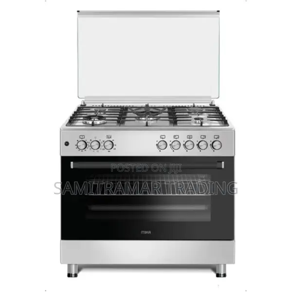 Mst905g2wef10hi Mika Standing Cooker 90x60cm 5 Gas Burners (2 Wok)