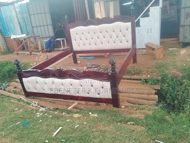 Brown Moket Bed