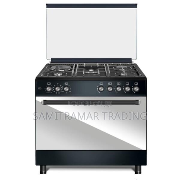 Mst9041wef10pb Mika Standing Cooker 90x60cm 4gas (1wok)+1 Hot Plate