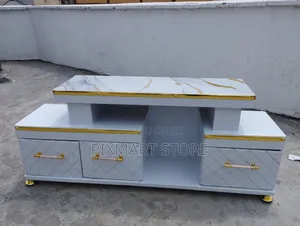 Modern Living Room Tv Stand Marble Finish