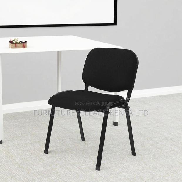 Armless Fabric Medium Back Tosca Chair