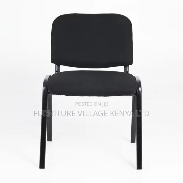 Armless Fabric Medium Back Tosca Chair - thumbnail 8