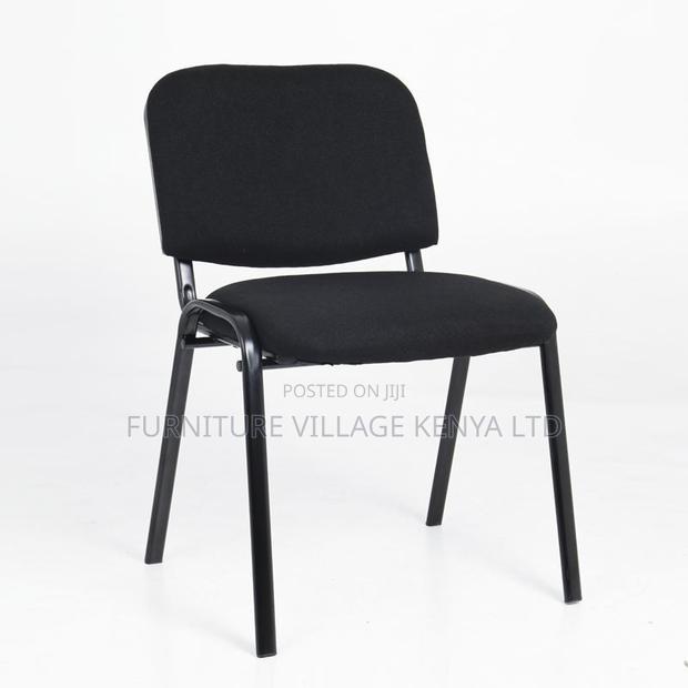 Armless Fabric Medium Back Tosca Chair - thumbnail 10