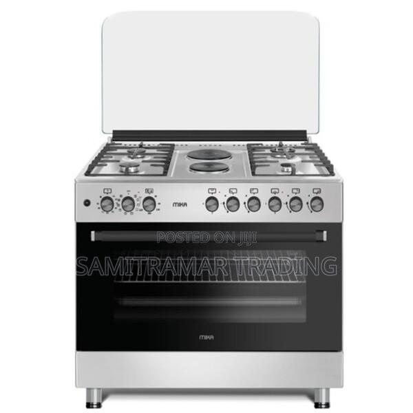 Mst9042wef10hi Mika Standing Cooker, 90cm X 60cm, 4 Gas + 2 Hot Plates