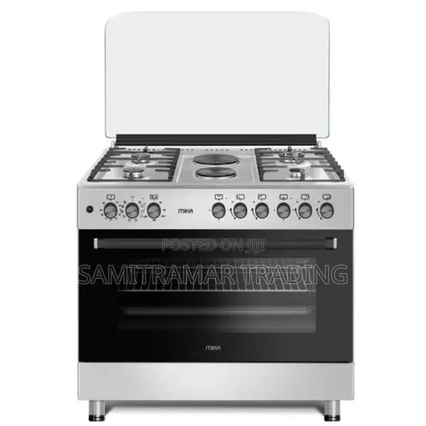 Mst9042wef10hi Mika Standing Cooker, 90cm X 60cm, 4 Gas + 2 Hot Plates