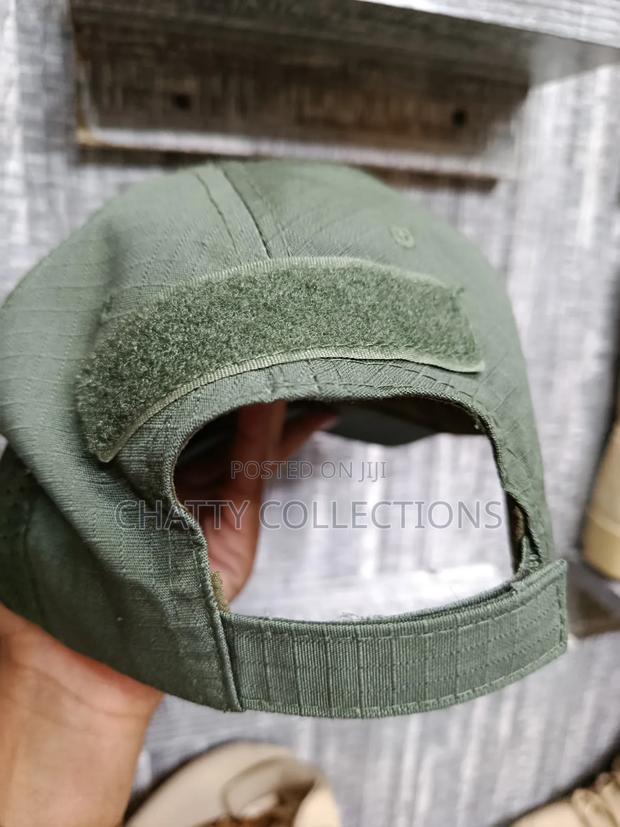 Unisex Skull Design Jungle Green Tactical Caps - thumbnail 3