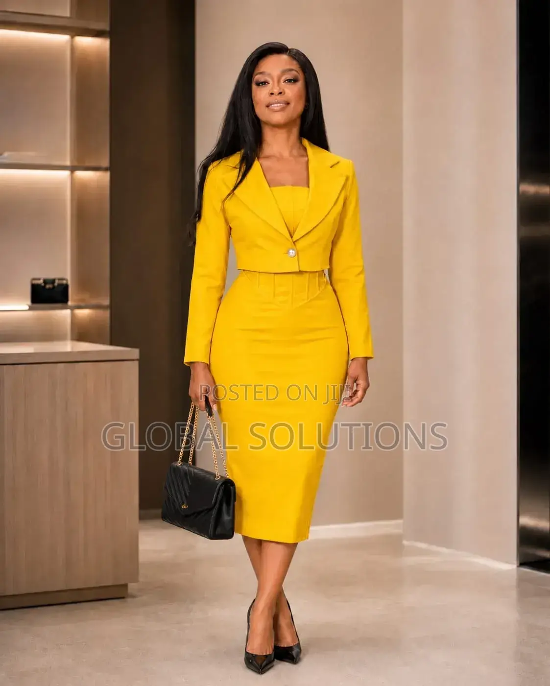 Stylish 2-Piece Skirt Suit Set
