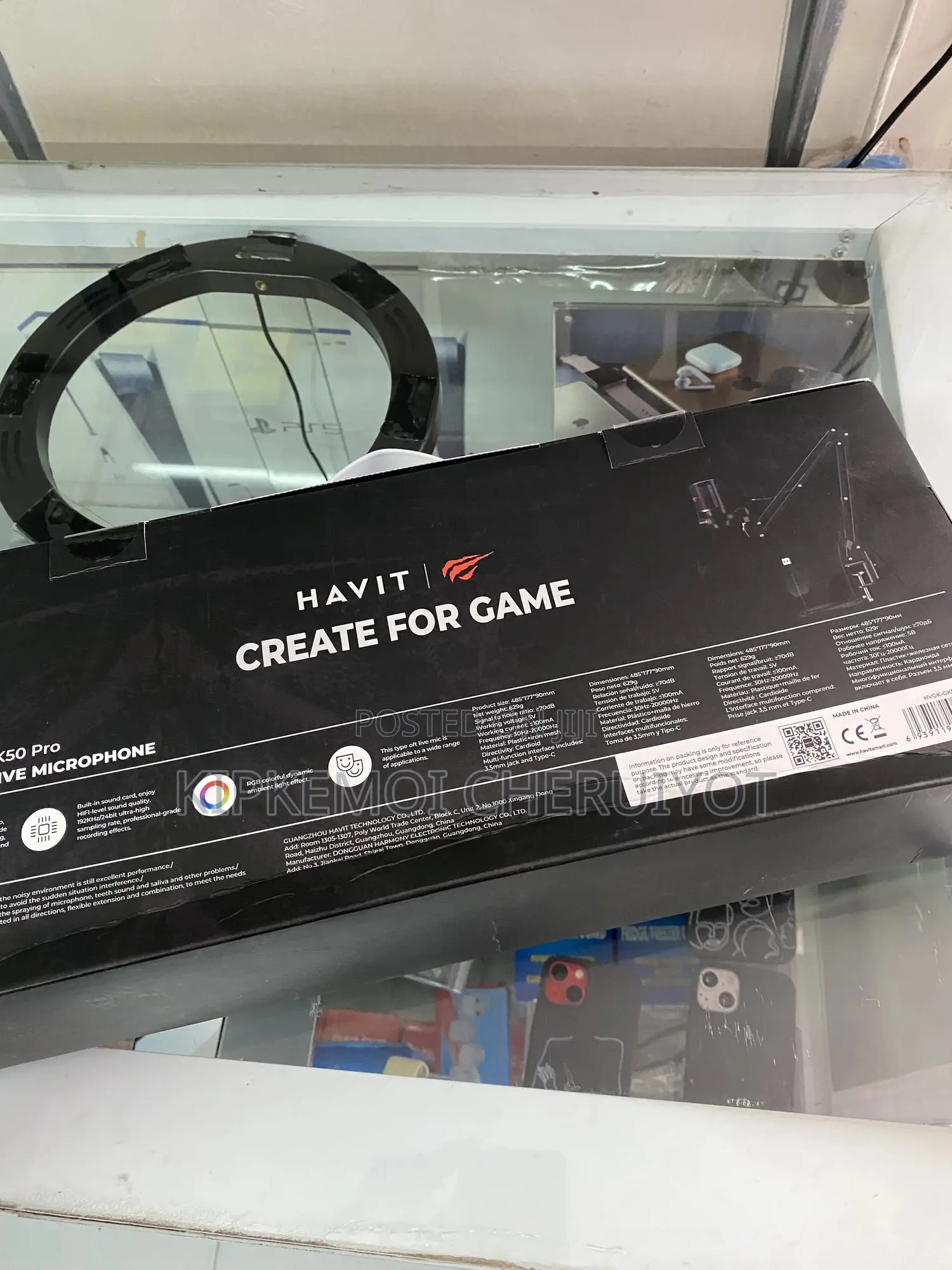 Havit Gamenote Gk50 Pro RGB Gaming Microphone