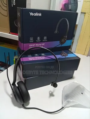 Yealink Uh37 Wired Noise Cancelling Usb-C/a Mono Headset