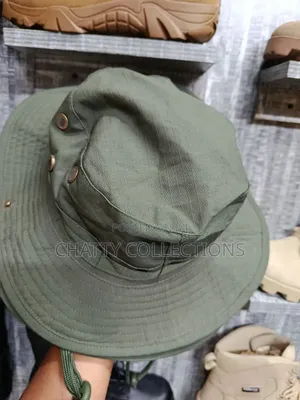 Unisex Jungle Green Tactical Bucket Hats / Safari Hats