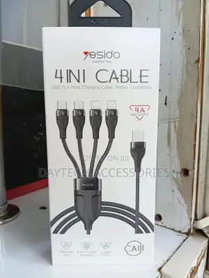 This Is a Yesido Ca111 4-in-1 Black Braided Charging Cable.