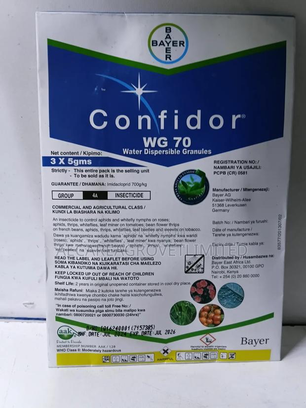 Confidor Wg 70 Insecticide 3 × 5 GMS - thumbnail 4