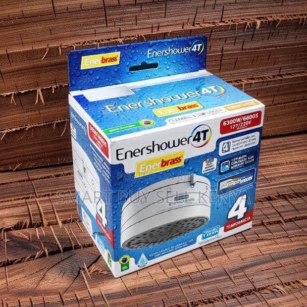 Hard-Water Compatible Enerbras Enershower 4t Instant Shower Head