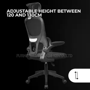 Swivel Ergonomic Mesh Seat With Flipping Arms