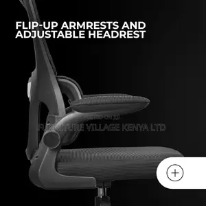 Swivel Ergonomic Mesh Seat With Flipping Arms