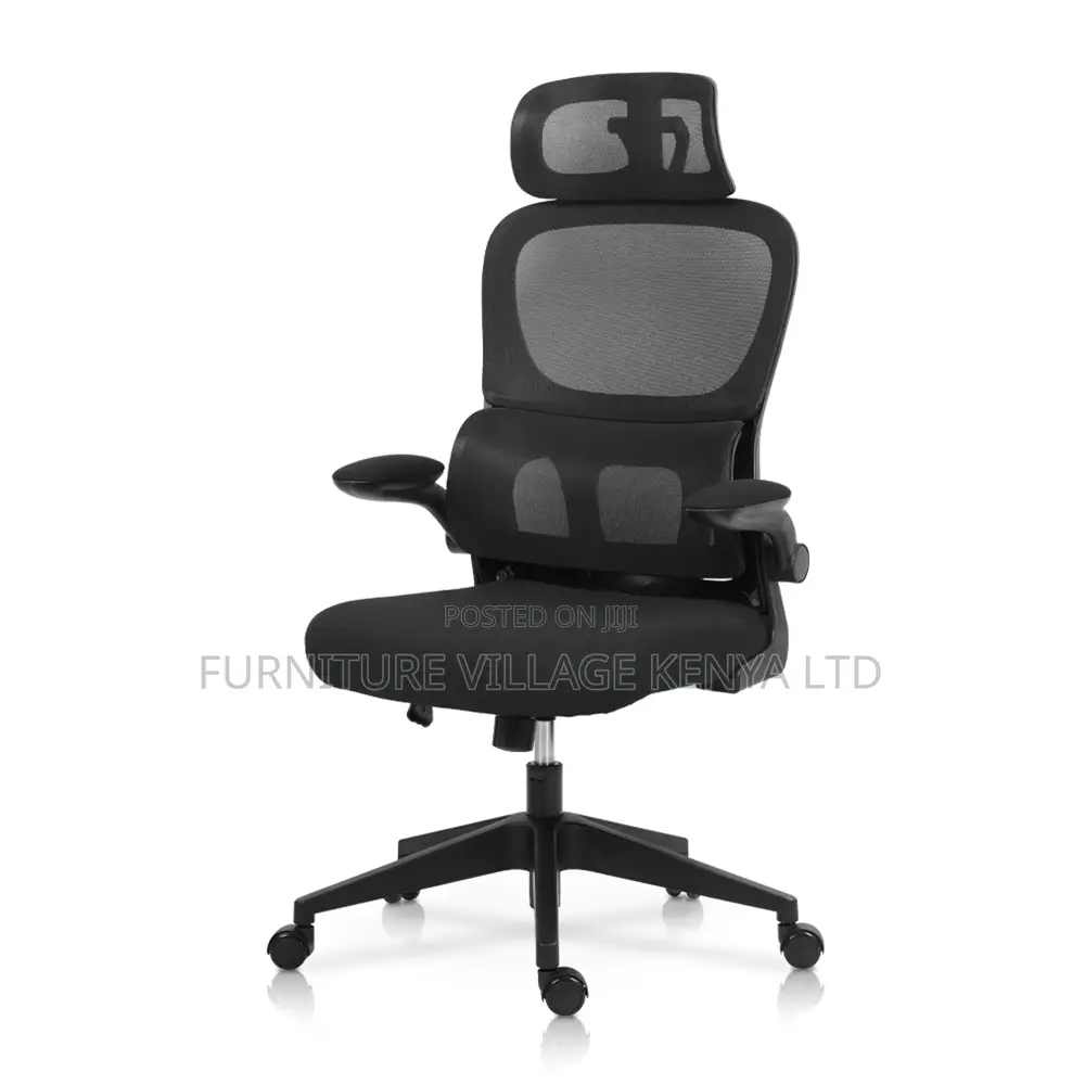 Swivel Ergonomic Mesh Seat With Flipping Arms
