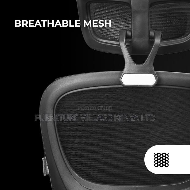Swivel Ergonomic Mesh Seat With Flipping Arms - thumbnail 8