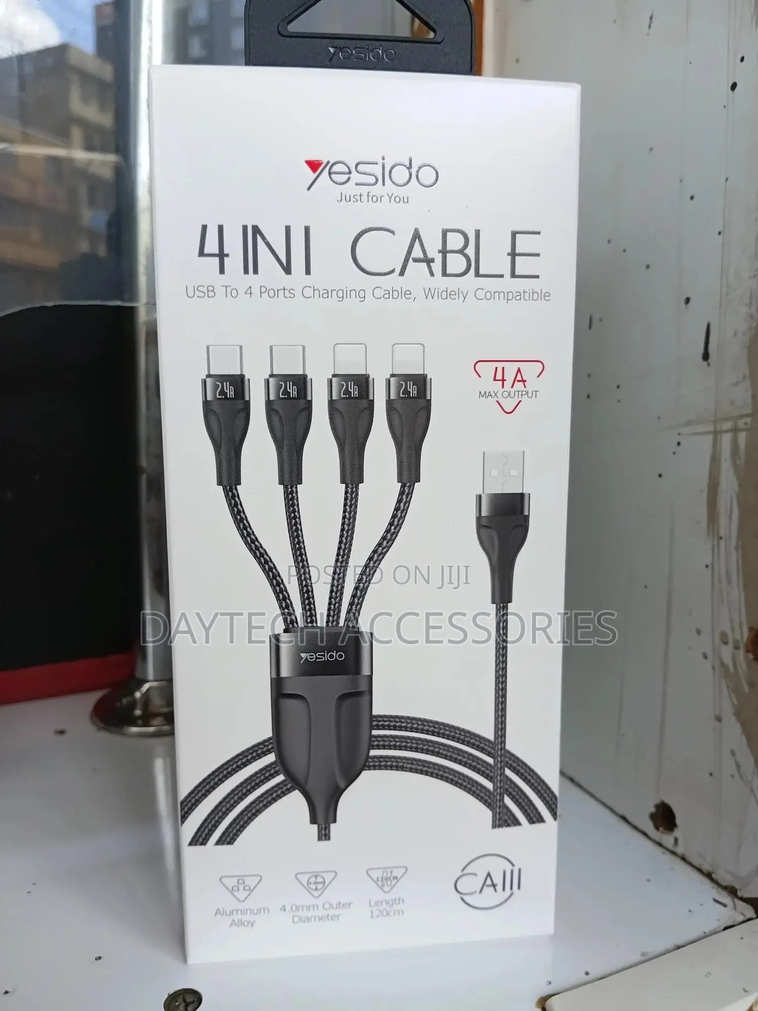 Yesido 4in1 Cable (Usb to 4ports Charging Cable)