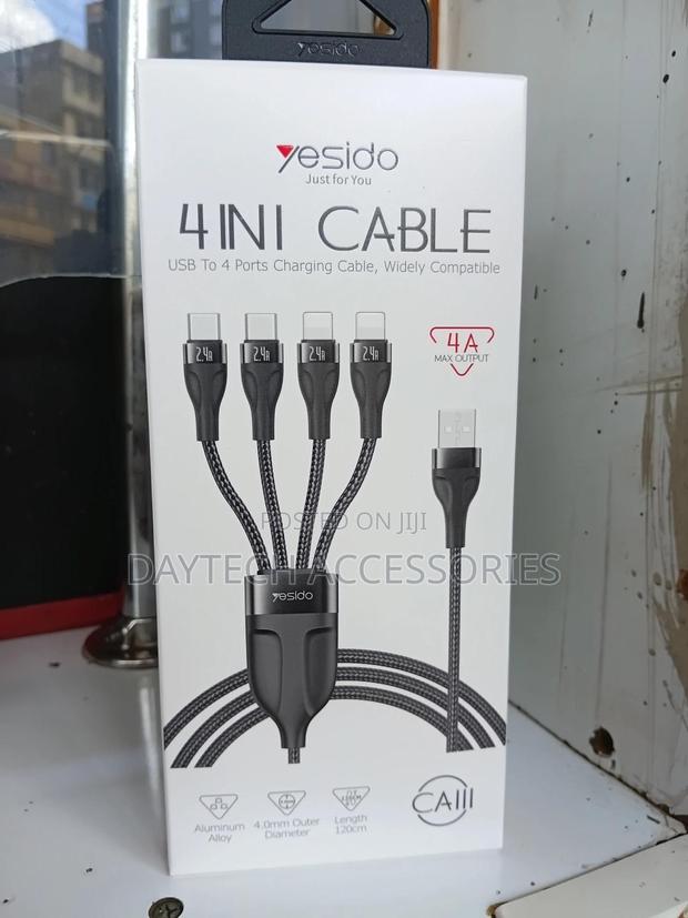 Yesido 4in1 Cable (Usb to 4ports Charging Cable) - thumbnail 2