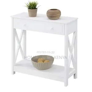 Console Table: : 2 Drawer Wooden Console Table