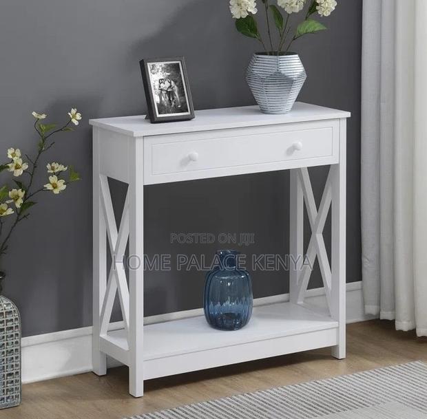 Console Table: : 2 Drawer Wooden Console Table - thumbnail 10
