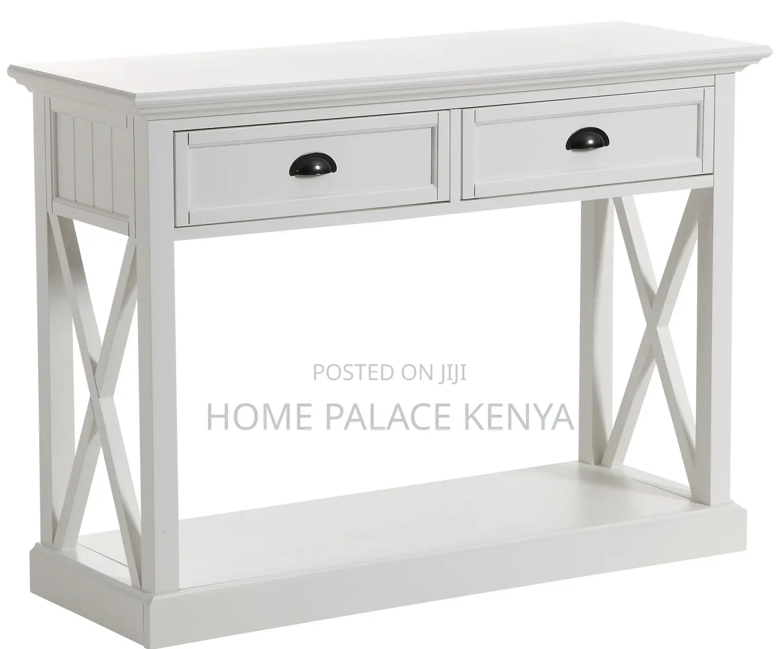 Console Table: : 2 Drawer Wooden Console Table