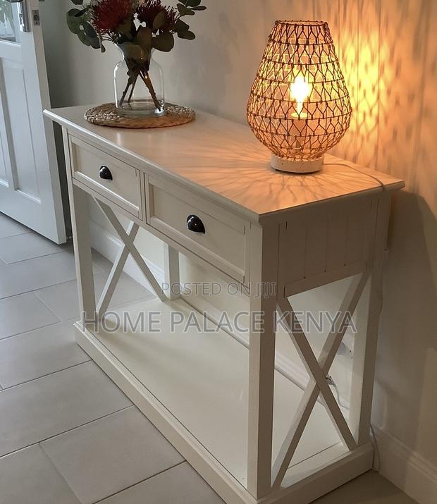 Console Table: : 2 Drawer Wooden Console Table - thumbnail 13