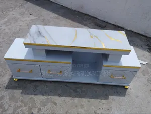 Modern White Marble Tv Stand Cabinet