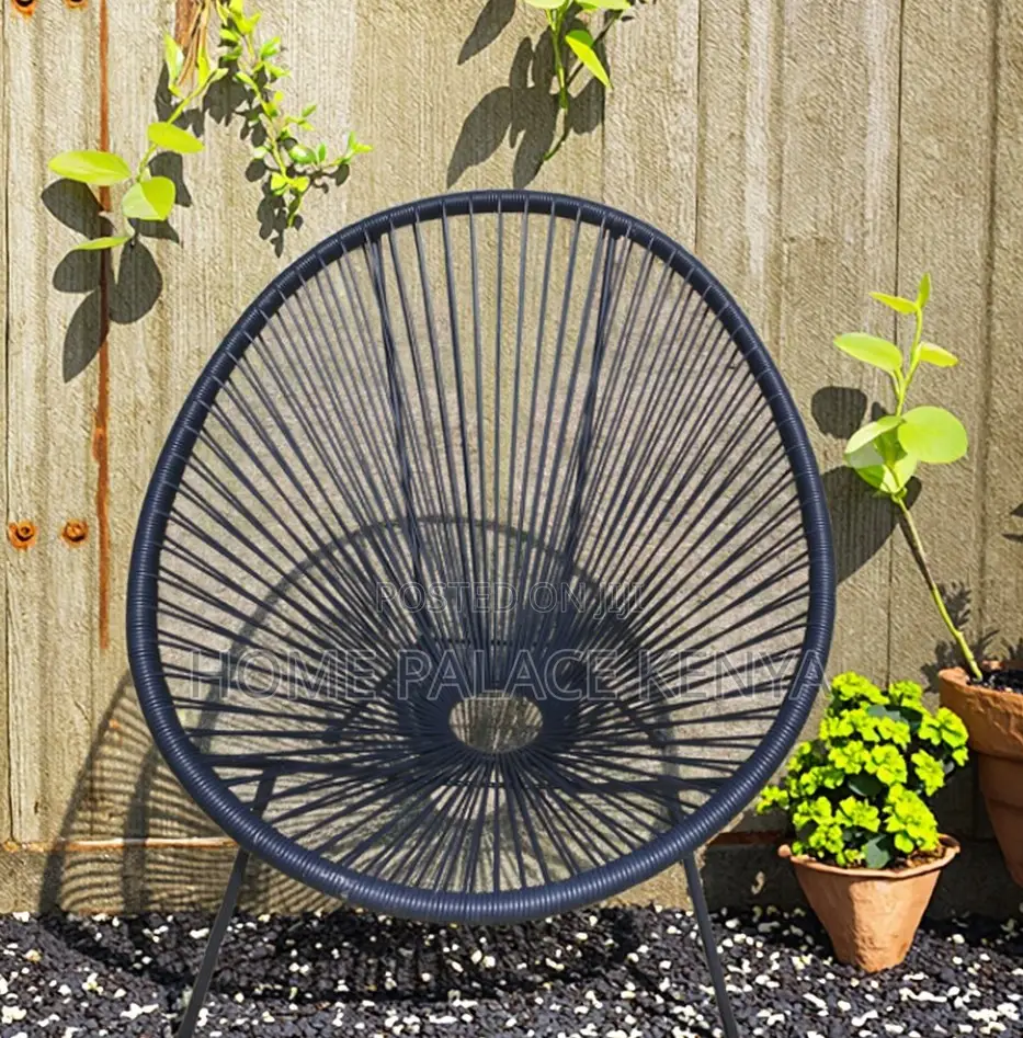 Outdoor Set: Premium 3 Piece Egg Chair Set